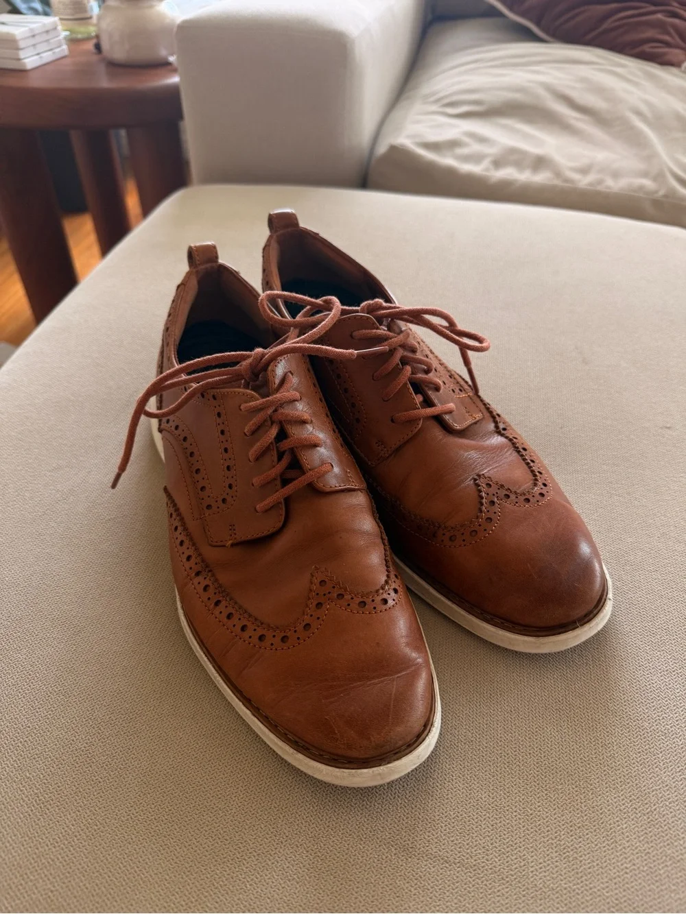 Men’s Cole Haan Tan Leather Original Grand Evolution Oxfords